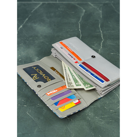 Modische Damen Geldbörse aus echtem und ökologischem Leder – 4U Cavaldi