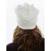 Weiße Damen Mütze mit Blumenstickerei – Peterson