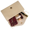 Brokat-Damen-Clutch aus synthetischem Stoff in Goldfarbe - Rovicky