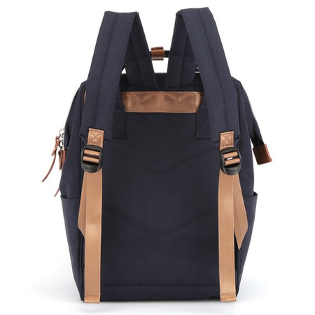 Dunkelblauer Damen Rucksack mit USB und Laptopfach – Himawari