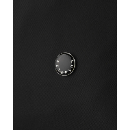 Peterson Damen-Handtasche, schwarz, aus Polyester und Öko-Leder, einteilig