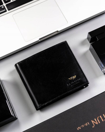 Elegante Herren-Geldbörse aus Naturleder – Peterson