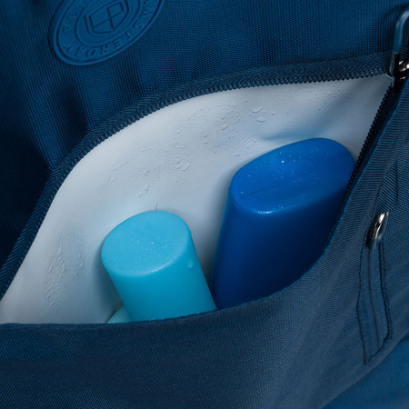 Reise-Rucksack aus Cordura in Marineblau, ausgestattet mit USB-Anschluss - Peterson