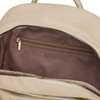 Eleganter Damen-Rucksack mit Seitentaschen aus Öko-Leder in Beige – Rovicky
