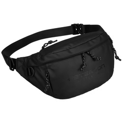 Große Herren Gürteltasche aus Synthetikmaterial in Schwarz – Peterson