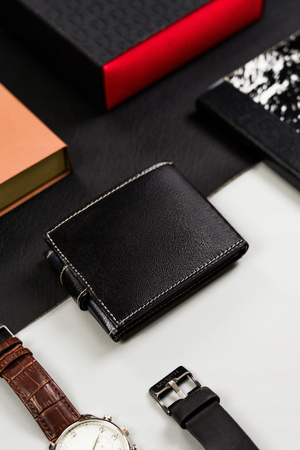 Kleine Herren Geldbörse aus echtem Leder – Rovicky