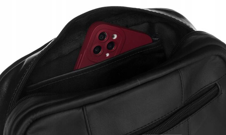 Klassische Damen Umhängetasche aus Echtleder – Peterson