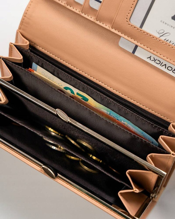 Große Damen Geldbörse Querformat aus Öko-Leder – 4U Cavaldi