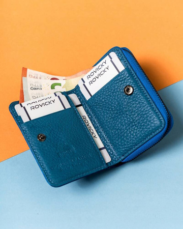 Kleine Damen Geldbörse aus Leder mit Wellenmuster – Lorenti