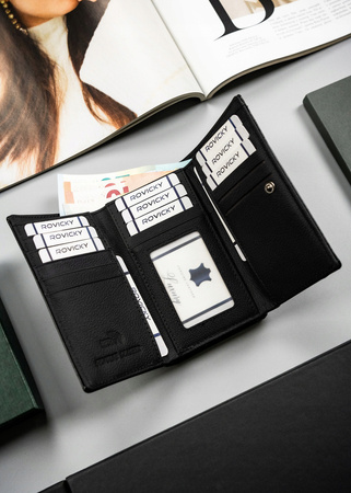 Damen Geldbörse mittlerer Größe aus echtem und Öko-Leder – 4U Cavaldi