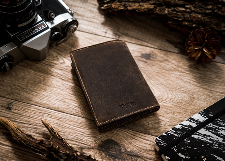 Herren Geldbörse aus Nubukleder im Retro-Stil – Peterson