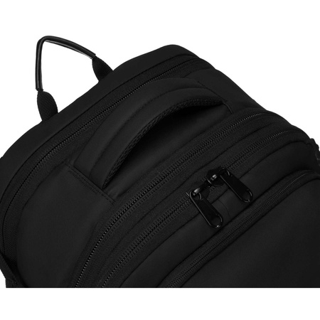 Geräumiger schwarzer Reiserucksack mit Vakuumfach & Laptopfach – Peterson