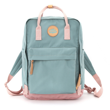 Universeller Rucksack Mint-Rosa mit Reißverschluss – Himawari