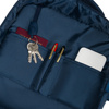 Reise-Rucksack aus Cordura in Marineblau, ausgestattet mit USB-Anschluss - Peterson