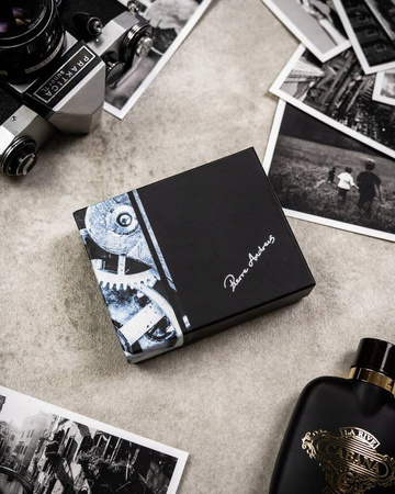 Kompakte Herren Geldbörse aus Echtleder – Pierre Andreus