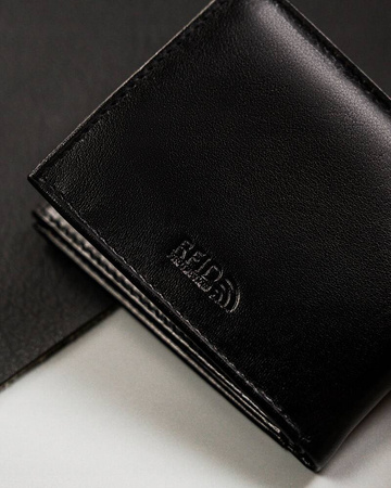 Kleine Herren Geldbörse aus Leder ohne Verschluss – Peterson