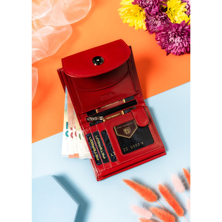 Damen Geldbörse aus Leder mit Münzfach – Peterson