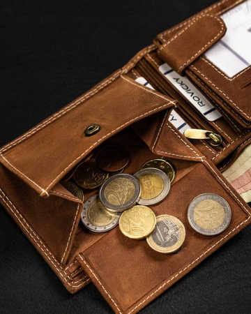 Große Herren Geldbörse aus echtem Leder – Always Wild