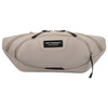 Praktische, hellgraue Sporttasche aus Polyester, aufgehängt an einem verstellbaren Gürtel – Peterson