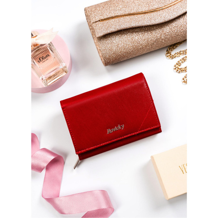 Klassische Damen Geldbörse aus echtem Leder – Rovicky