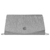 Glitzernde Damen Clutch in Silber mit Kettenträger – Rovicky