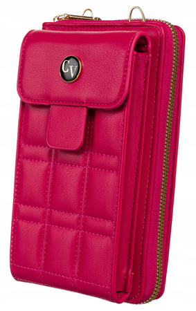 Mini Damen Umhängetasche-Geldbörse 2-in-1 mit langem, abnehmbarem Riemen – 4U Cavaldi