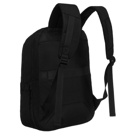 Städtischer, geräumiger Rucksack aus schwarzem Nylon mit Laptopfach – Peterson