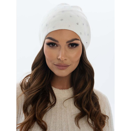 Warme Damen Beanie Mütze mit Kristallen – Peterson