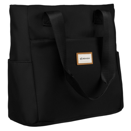 Minimalistische, geräumige Damen Shopper Tasche für die Schulter – Rovicky