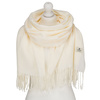 Weißer, doppelseitiger Damen-Schal aus Polyester - Peterson