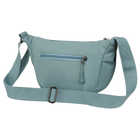 Blaue Damen Handtasche aus Polyester mit Reißverschlussfach – Peterson