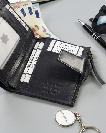 Herren Geldbörse aus Echtleder im Retro-Stil – Rovicky