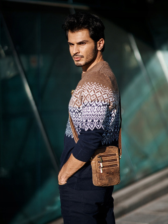 Herren Umhängetasche aus Leder – Always Wild