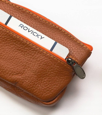 Schlüsseletui-Portemonnaie aus Echtleder