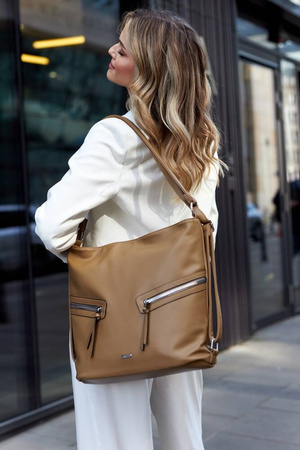 Klassische, geräumige Damentasche aus Öko-Leder – Rovicky