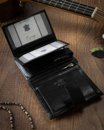 Herren Geldbörse aus Leder mit RFID-Schutz – 4U Cavaldi