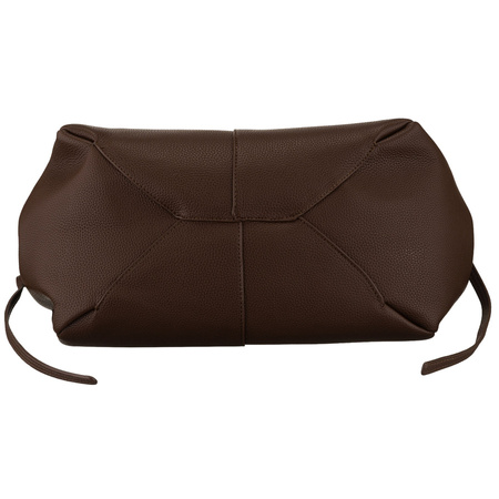 Braune Damen-Shopper aus Öko-Leder mit praktischem Etui im Set - Peterson