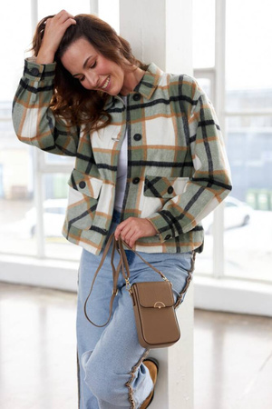 Mini Damen Umhängetasche-Portemonnaie aus Öko-Leder – Peterson