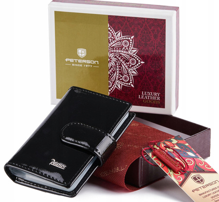 Dokumentenetui aus lackiertem Leder – Peterson