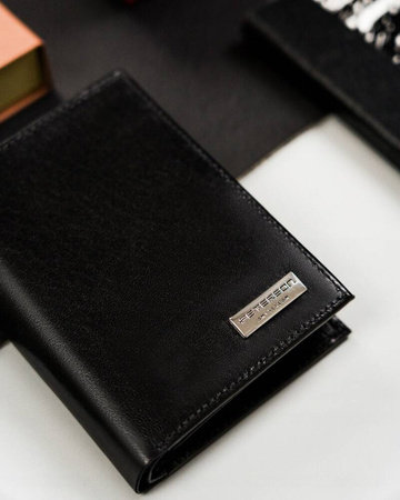 Kleine Herren Geldbörse aus Echtleder ohne Verschluss – Peterson