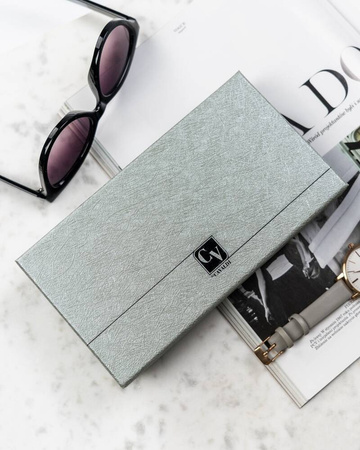 Große Damen Geldbörse aus echtem Leder mit Druckknopf – 4U Cavaldi