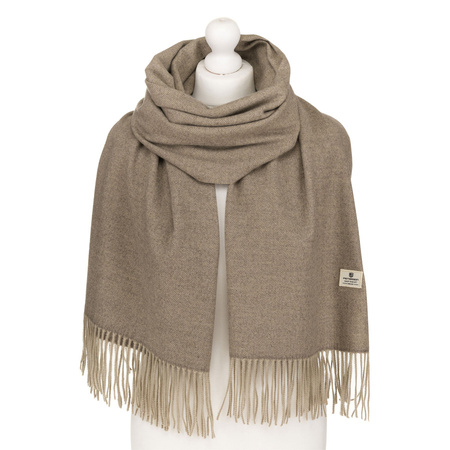 Einfarbiger Damen Schal in Dunkelgrau – Peterson