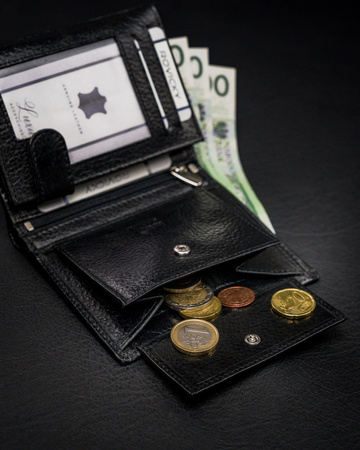 Klassische Herren Geldbörse Hochformat aus Echtleder mit RFID-Technologie – Rovicky