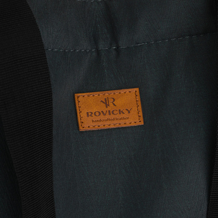 Graue Damen-Shopper-Tasche mit Reißverschluss und Außentasche – Rovicky