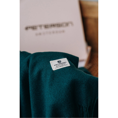 Warmer, zweiseitiger Schal in Flaschengrün – Peterson