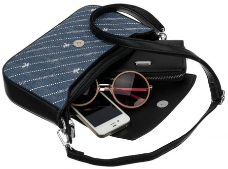 Kleine Damen Umhängetasche mit Jeansbesatz – David Jones