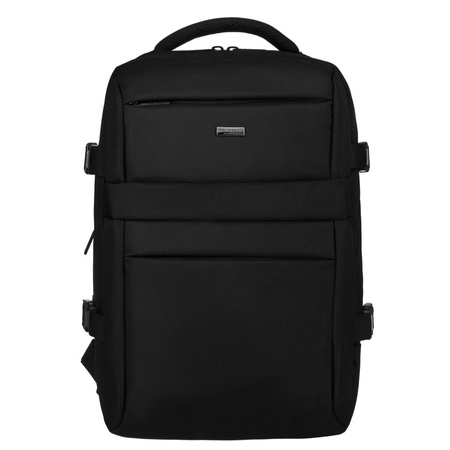 Schwarzer Reiserucksack mit verstellbaren Trägern – Peterson