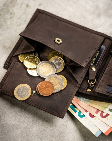 Geschenkset: Herren Geldbörse aus Leder und Schlüsselanhänger – Peterson