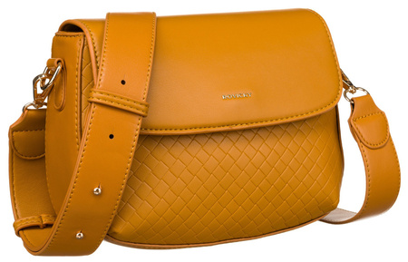 Damen Umhängetasche aus Öko-Leder mit Klappe – Rovicky