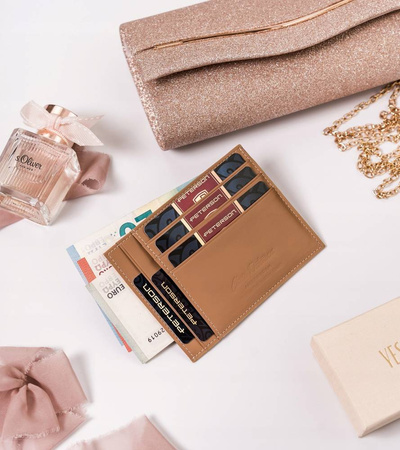 Dokumenten- und Geldschein-Etui aus Leder – Peterson